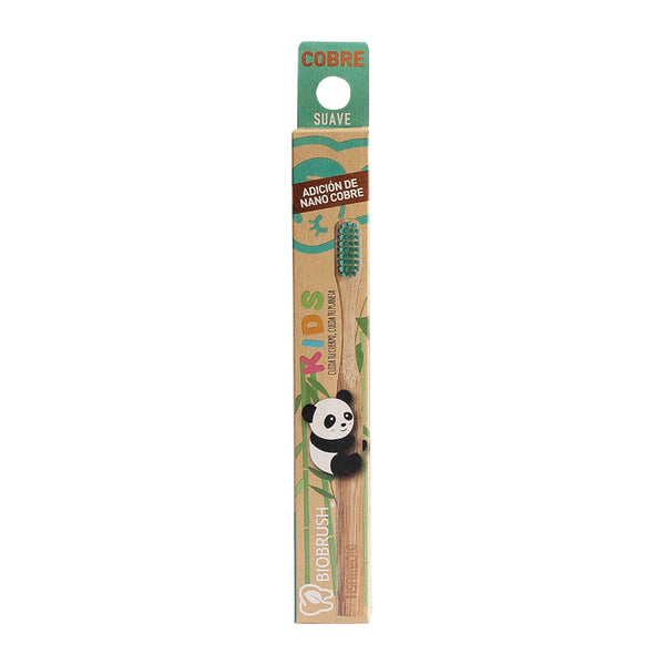 Cepillo de Dientes de Bambú Suave Niño Menta