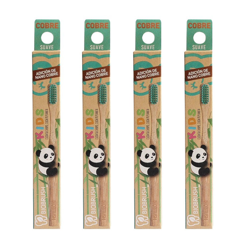 Pack 4 Cepillos Kids Menta