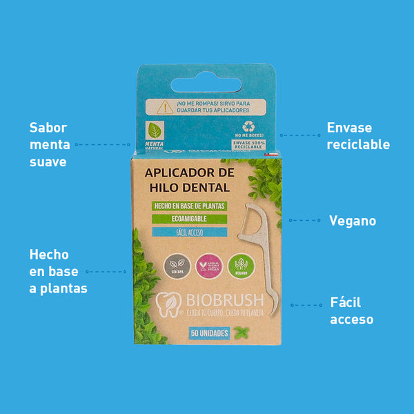 Aplicador de Hilo Dental Biobrush