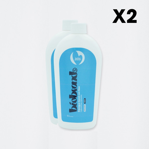 Pack 2 Enjuague Bucal Menta con Flúor 500 ML